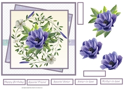 Purple Anemone 7x7