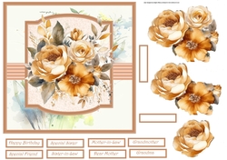 Yellow roses 7x7
