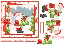 Santa brings gifts for the tree 7x7
