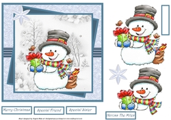 frosty tweets and snowman 7x7