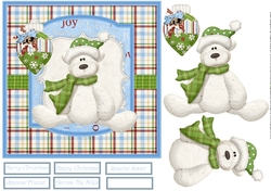 Christmas bear 7x7