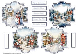 Vintage scenes toppers