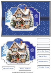 Santas house in the snow A5