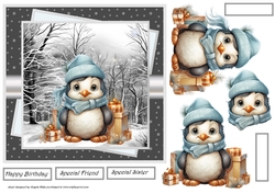 Penguin with gifts 7x7