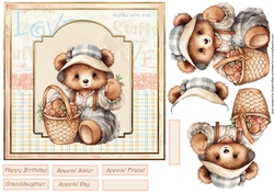 Bear stuffed with love 7x7