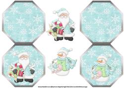 Santa and Frosty Snowman