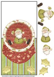Hohoho Sant Has Spring Arms and Legs Over the Edge