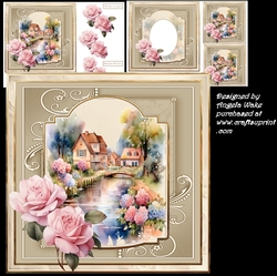 Over the bridge 7x7 card