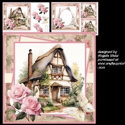 Rose cottage 7x7, insert and toppers