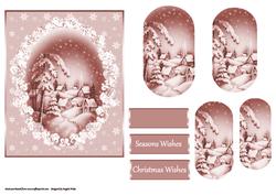 A Pink Christmas Topper