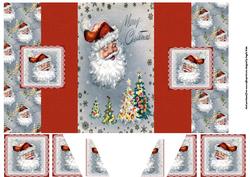 Old St Nick Double Fold Back Card