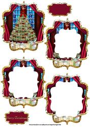 Christmas Window Scene Tunnel Card