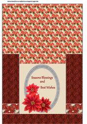 Christmas Poinsettia Card