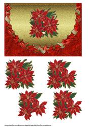 Poinsettia Mock Envelope Card