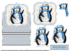 Snowflake Penguin Easel Front and Stopper