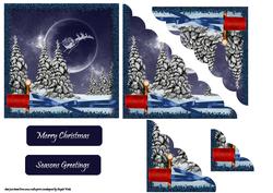 Santa Flying from the North Pole