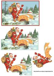 Santa on His Travels