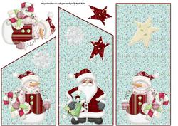 Snowmen with Santa Clause