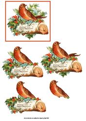 Vintage Christmas Robin