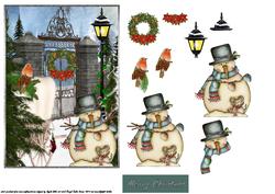 Courtyard at Christmas