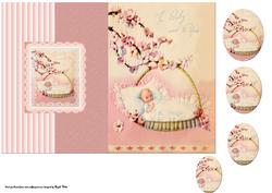 Baby Girl and Blossoms