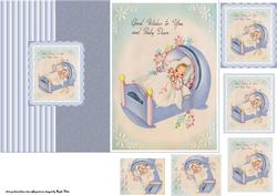 Baby Boy in Cradle