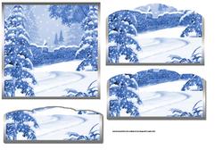 Blue Winterwonderland Topper