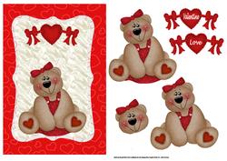 Valentine Girl Bear