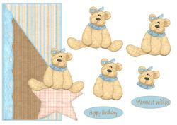 Birthday Bear Teardrop Mock