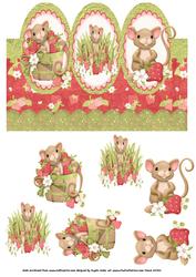 Strawberry Mice Over the Edge