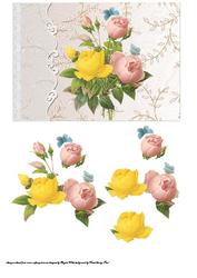 Butterfly and Roses