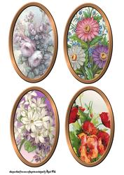 Floral Cameo Toppers