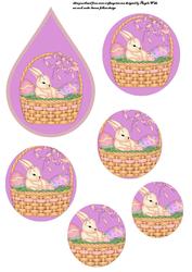 Easter Bunny in a Basket