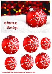 Christmas Flake Bauble