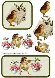 Vintage Chicks Toppers