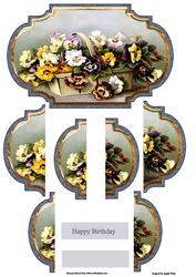 Basket of Pansies
