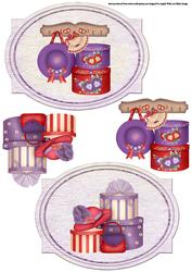 Red Hats and Bags Toppers