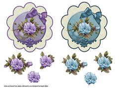 Lilac and Aqua Roses