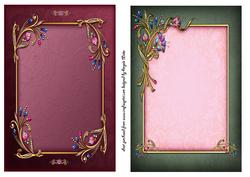 Jeweled Card Fronts