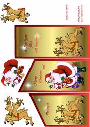 Reindeer and Santa