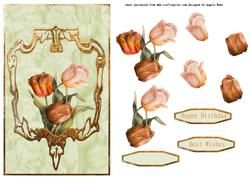 Tulips Vintage Style