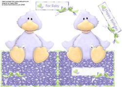 Quackers Shaped Card