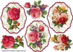 Pink Florals Toppers
