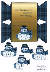Blue Snowman
