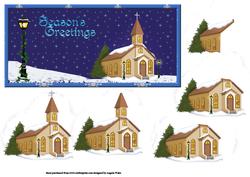 Christmas Scene Card Front