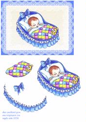 Baby Boy in Crib