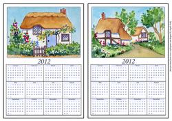 A5 Calendars Cottages
