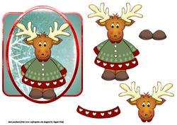 Reindeer Card Front