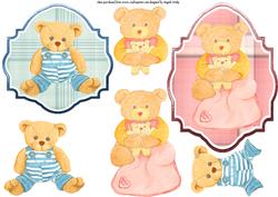 Baby Bear, Boy and Girl Topper