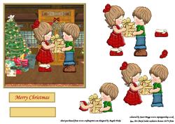 Exchanging Gifts Under the Mistletoe